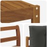Ensemble de canapés d'extérieur 5 pcs Naturel et Anthracite 525629525629