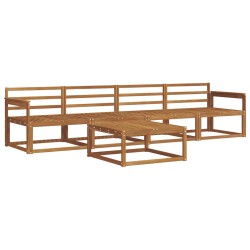 Ensemble de canapés d'extérieur 5 pcs Naturel 525635525635