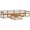 Ensemble de canapés d'extérieur 5 pcs Naturel 525635525635