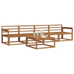 Ensemble de canapés d'extérieur 5 pcs Naturel 525635525635