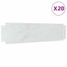Bordures de pelouse 20 pcs Argenté 100 x 25 x 0,07 cm 525639525639