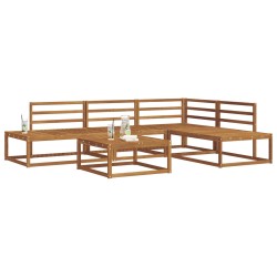 Ensemble de canapés d'extérieur 5 Pièce Naturel 525641525641