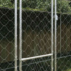 Cage pour chien avec toit Argenté 600 x 200 x 256 cm 525643525643