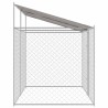 Cage pour chien avec toit Argenté 400 x 200 x 256 cm 525644525644
