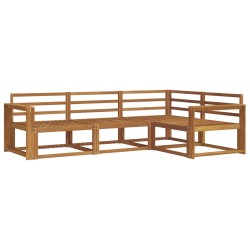 Ensemble de canapés d'extérieur 4 pcs Naturel 525652525652