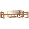 Ensemble de canapés d'extérieur 4 pcs Naturel 525652525652