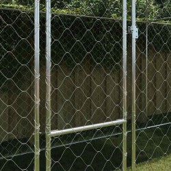 Cage pour chien avec toit Argenté 800 x 200 x 256 cm 525655525655