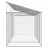 Cage pour chien avec toit Argenté 800 x 200 x 256 cm 525655525655