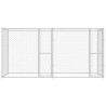Cage pour chien Argenté 400 x 200 x 200 cm Acier galvanisé 525656525656