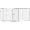 Cage pour chien Argenté 400 x 200 x 200 cm Acier galvanisé 525656525656