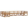Ensemble de canapés d'extérieur 7 pcs Naturel 525660525660