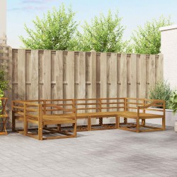 Ensemble de canapés d'extérieur 6 pcs Naturel 525662525662