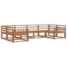 Ensemble de canapés d'extérieur 6 pcs Naturel 525664525664