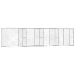 Cage pour chien Argenté 800 x 200 x 200 cm Acier galvanisé 525668525668