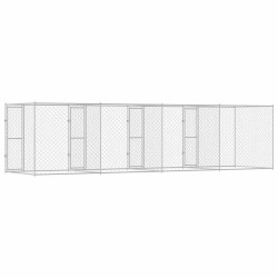 Cage pour chien Argenté 800 x 200 x 200 cm Acier galvanisé 525668525668