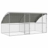 Cage à poules 2 pcs Argenté 400 x 200 x 200 cm Acier galvanisé 525669525669