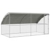 Cage à poules 2 pcs Argenté 400 x 200 x 200 cm Acier galvanisé 525673525673