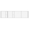 Cage pour chien Argenté 800 x 200 x 200 cm Acier galvanisé 525674525674