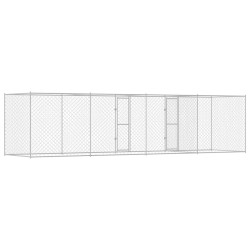 Cage pour chien Argenté 800 x 200 x 200 cm Acier galvanisé 525674525674