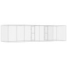 Cage pour chien Argenté 800 x 200 x 200 cm Acier galvanisé 525674525674