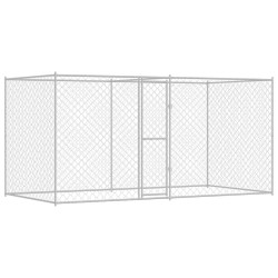 Cage pour chien Argenté 400 x 200 x 200 cm Acier galvanisé 525675525675