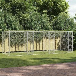 Cage pour chien Argenté 600 x 200 x 200 cm Acier galvanisé 525676525676