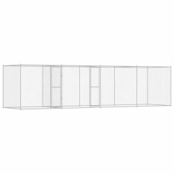 Cage pour chien Argenté 600 x 200 x 200 cm Acier galvanisé 525677525677