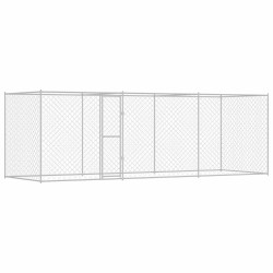 Cage pour chien Argenté 600 x 200 x 200 cm Acier galvanisé 525679525679