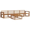 Ensemble de canapés d'extérieur 5 pcs Naturel 525684525684