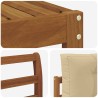 Ensemble de canapés d'extérieur 5 pcs Naturel et Beige 525685525685