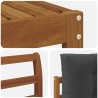 Ensemble de canapés d'extérieur 5 pcs Naturel et Anthracite 525686525686