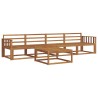 Ensemble de canapés d'extérieur 5 pcs Naturel 525688525688