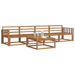 Ensemble de canapés d'extérieur 5 pcs Naturel 525688525688