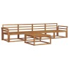 Ensemble de canapés d'extérieur 5 pcs Naturel 525689525689