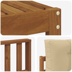 Ensemble de canapés d'extérieur 5 pcs Naturel et Beige 525690525690