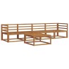Ensemble de canapés d'extérieur 5 pcs Naturel 525697525697