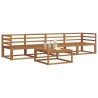 Ensemble de canapés d'extérieur 5 pcs Naturel 525697525697