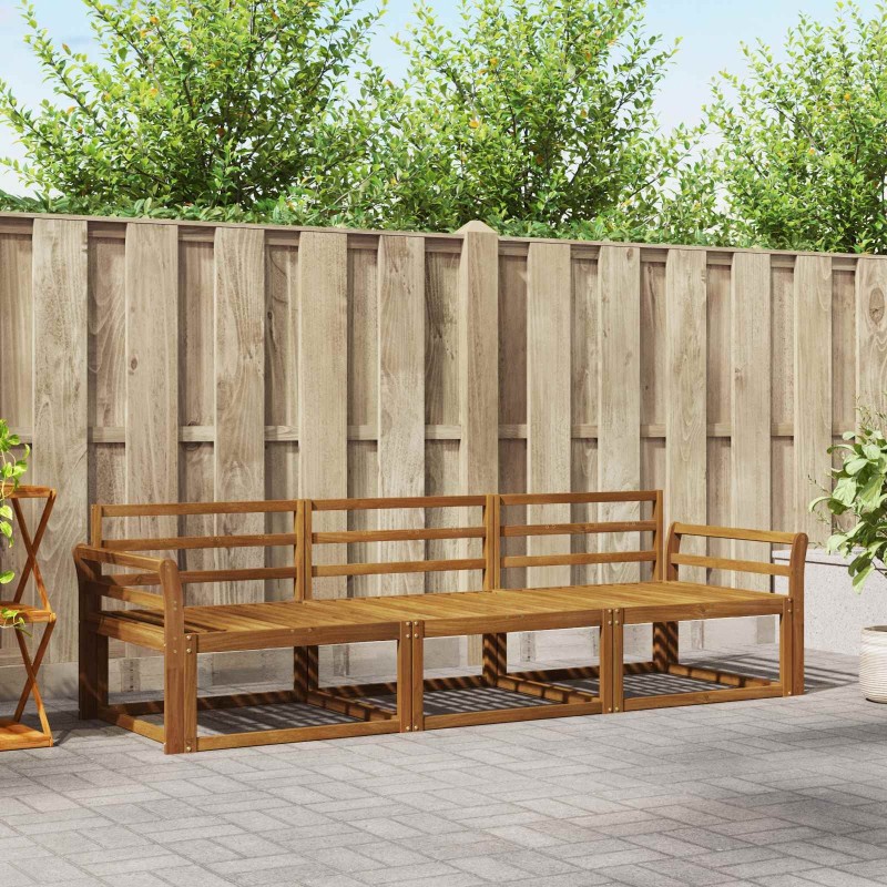 Ensemble de canapés d'extérieur 3 pcs Naturel 525710525710