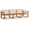 Ensemble de canapés d'extérieur 3 pcs Naturel 525710525710
