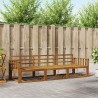 Ensemble de canapés d'extérieur 3 pcs Naturel 525724525724