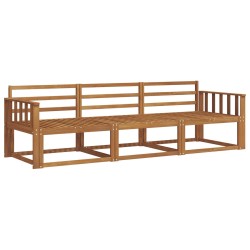 Ensemble de canapés d'extérieur 3 pcs Naturel 525724525724