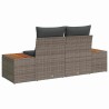 Canapé de jardin Gris 184 x 62 x 85cm polyrotin 525730525730