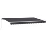 Auvent Rétractable Anthracite 400 x 200 cm tissu 525731525731