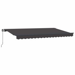 Auvent Rétractable Anthracite 400 x 200 cm tissu 525733525733