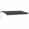 Auvent Rétractable Anthracite 400 x 200 cm tissu 525733525733