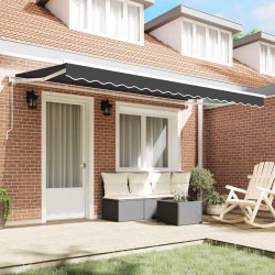 Cadre d'auvent Anthracite 400 x 200 cm 525734525734
