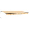 Auvent Rétractable Jaune 400 x 200 cm tissu 525737525737