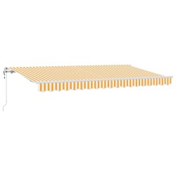 Auvent Rétractable Jaune 400 x 200 cm tissu 525738525738