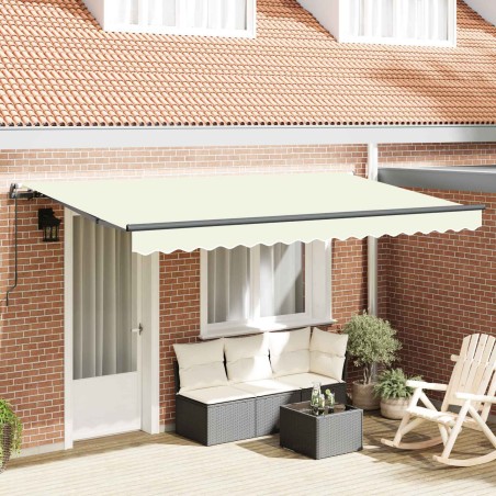 Auvent Rétractable Crème 400 x 200 cm tissu 525740525740