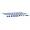 Auvent Rétractable Bleu et Blanc 400 x 200 cm 525747525747